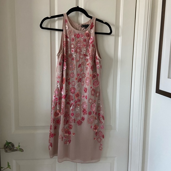 Aidan Mattox Dresses & Skirts - Aidan Mattox Beaded Sequin Mini Dress Women's Size 6 Pink $495